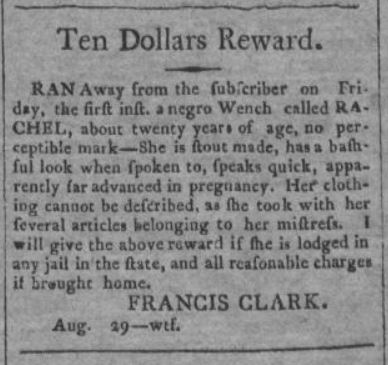 Age 20 Years Old.  The National Intelligencer and Washington Advertiser. (Washington D.C.) at 3 (Aug. 31, 1804) .JPG